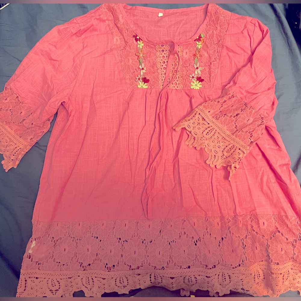 Pink Lace Top